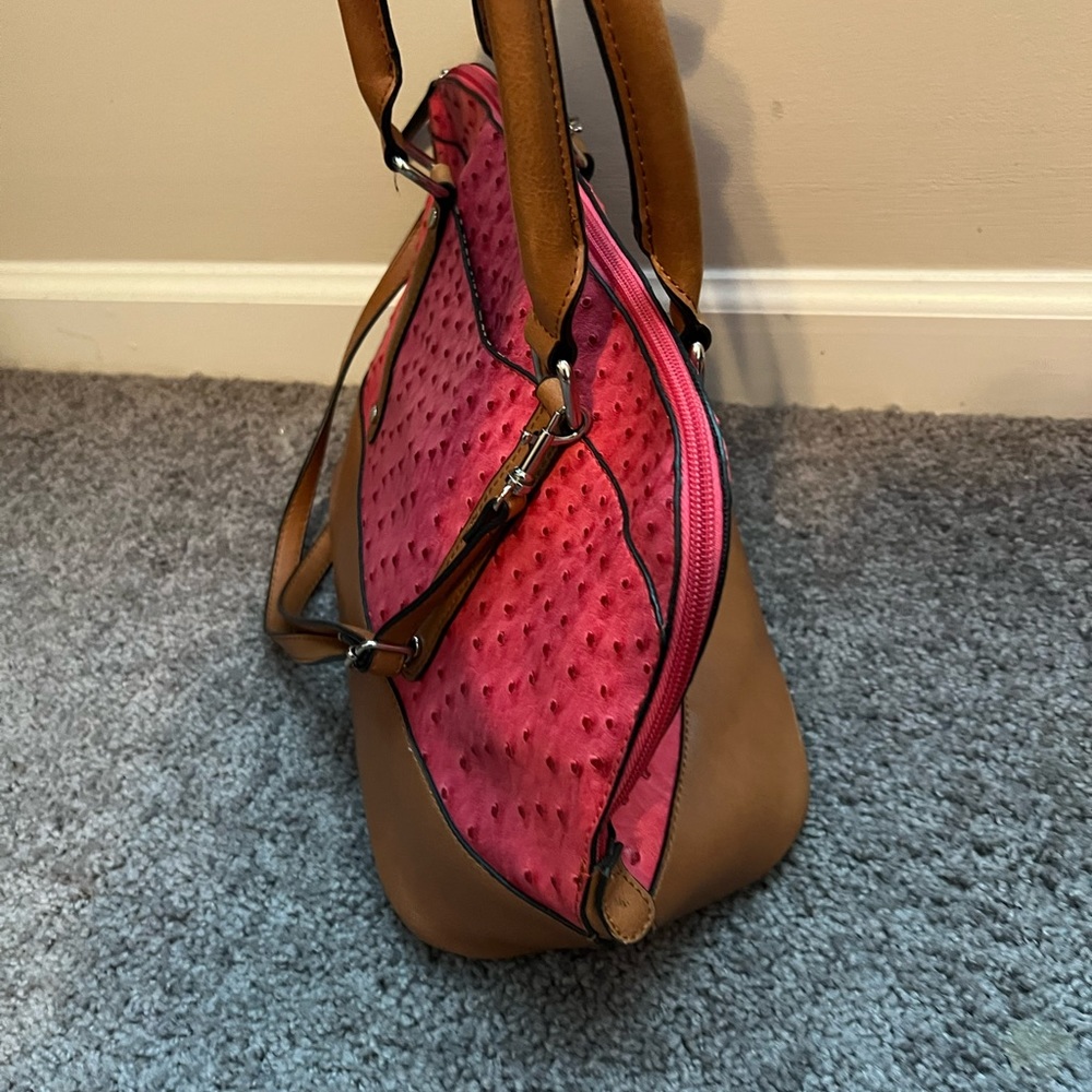 Pink women handbag
